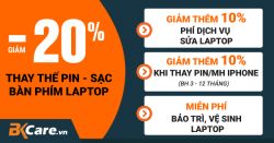 Mừng Đại Lễ - Giảm 20% Phí thay thế linh kiện Laptop